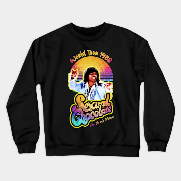 Randy Watson - 88 World Tour Crewneck Sweatshirt by Quadra^Maniac